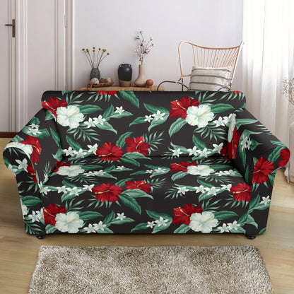 Tropical Flower Print Design LKS303 Loveseat Couch Slipcover