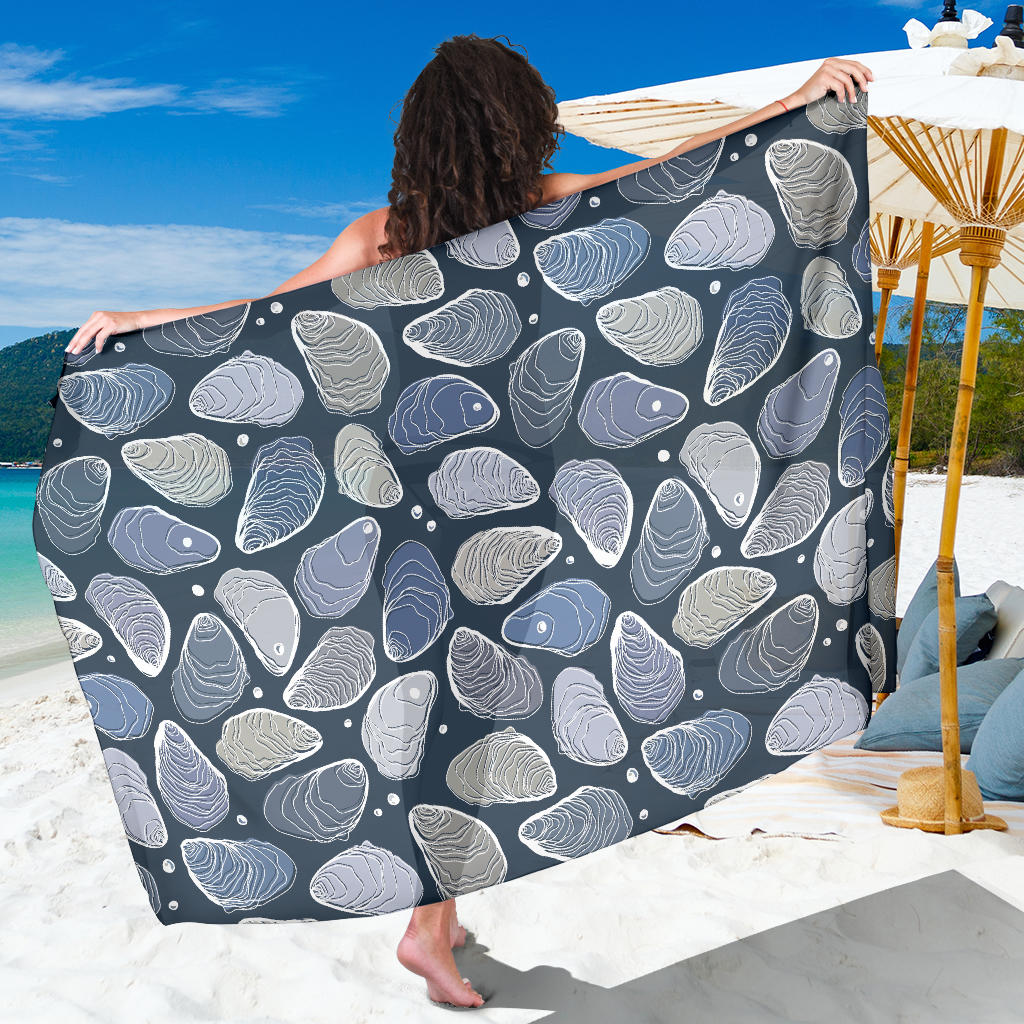 Oyster Pattern Print Design 02 Sarong Pareo Wrap