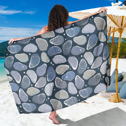 Oyster Pattern Print Design 02 Sarong Pareo Wrap
