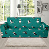 Puffin Pattern Print Design A02 Sofa Slipcover