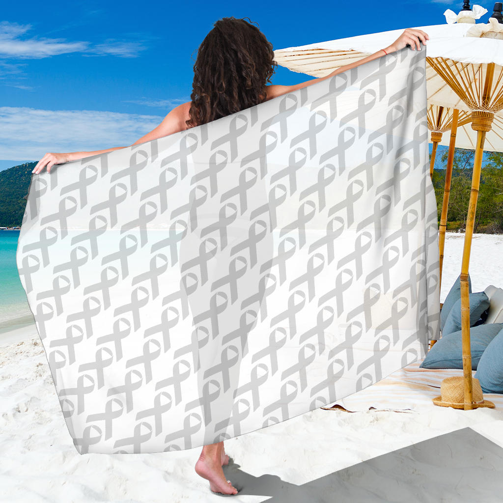 Brain cancer Pattern Print Design 02 Sarong Pareo Wrap