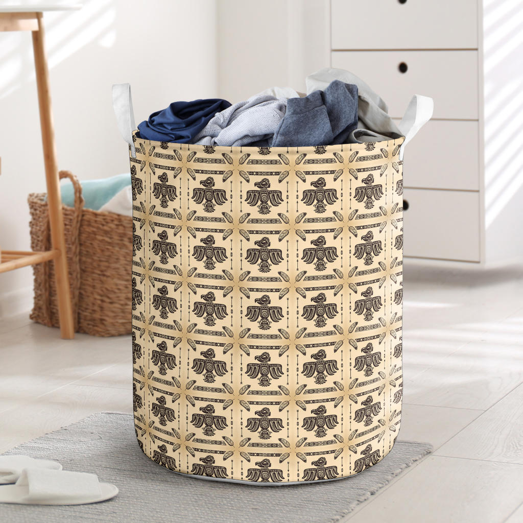 Native American Themed Design Print Laundry Basket