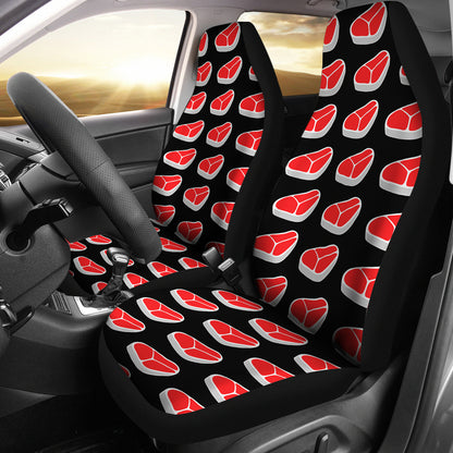 Steak Print Design LKS303 Car Seat Covers