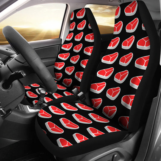 Steak Print Design LKS303 Car Seat Covers