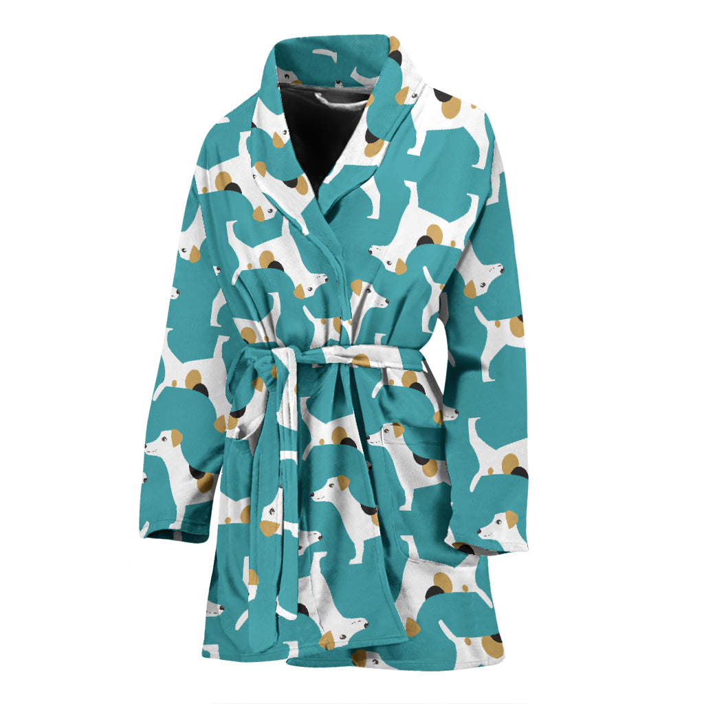 Russell Terriers Print Design LKS301 Women Bathrobe
