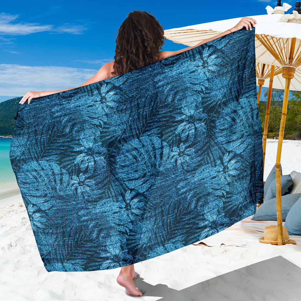 Jean Tropical Pattern Print Design 04 Sarong Pareo Wrap