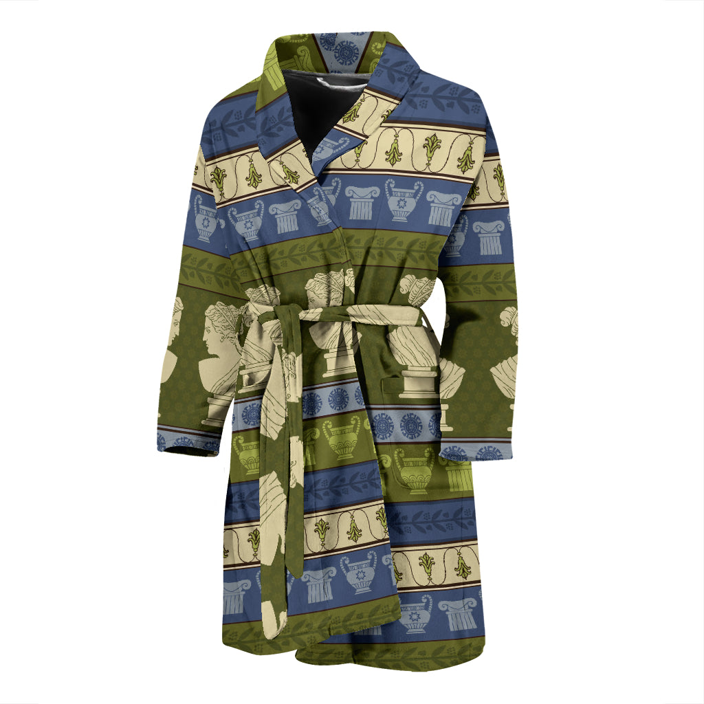 Ancient Greek Statue Print Design LKS301 Men Bathrobe