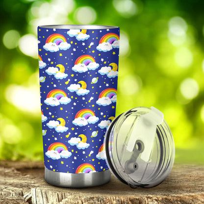 Rainbow Space Design Print Tumbler