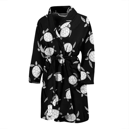Sea Turtle Print Design LKS303 Men Bathrobe