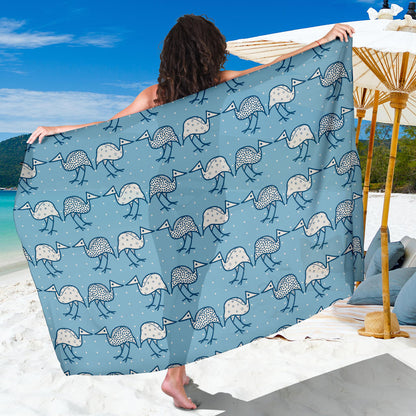 Emu Pattern Print Design 01 Sarong Pareo Wrap