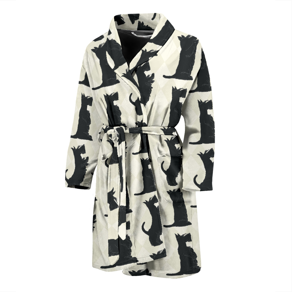 Scottish Terriers Print Design LKS309 Men Bathrobe