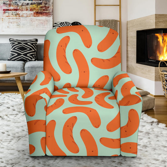 Sausage Print Design LKS304 Recliner Slipcover with Pocket