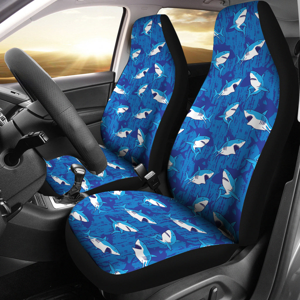 Shark Print Design LKS308 Car Seat Covers