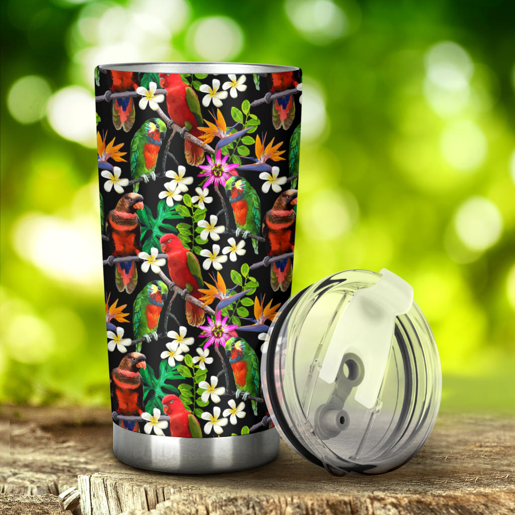 Parrot Design Print Tumbler