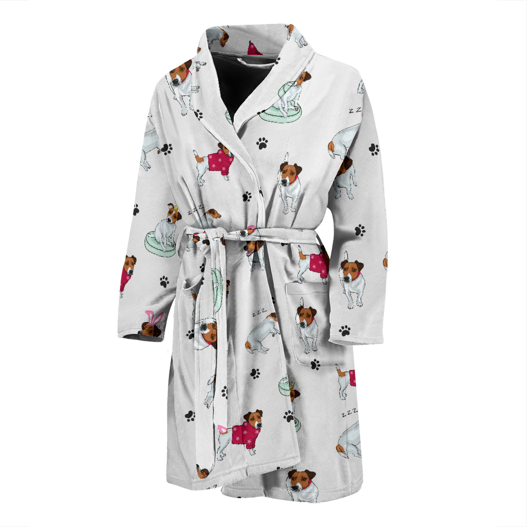 Russell Terriers Print Design LKS308 Men Bathrobe