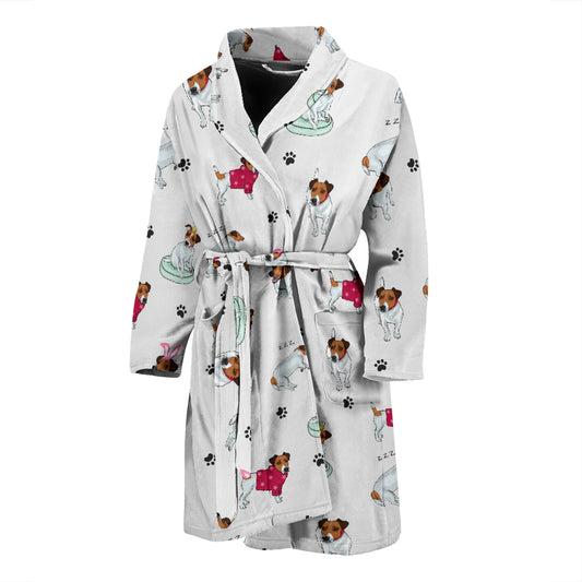 Russell Terriers Print Design LKS308 Men Bathrobe