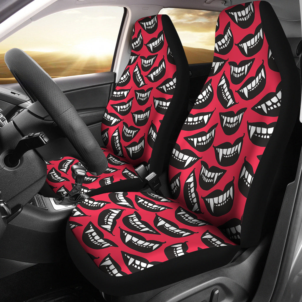Vampire Lips Print Design LKS305 Car Seat Covers