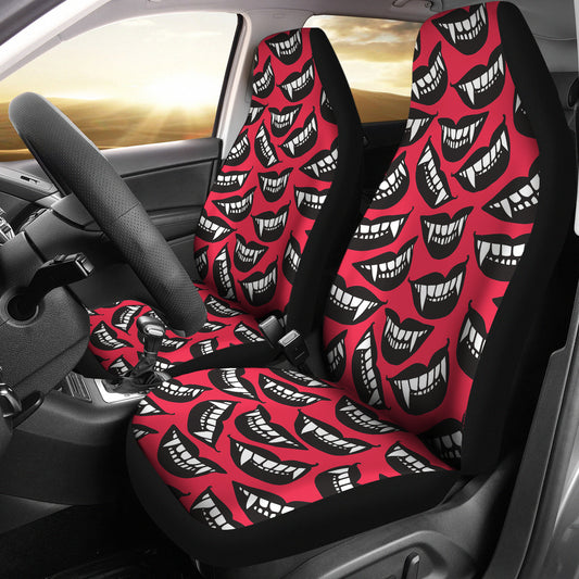 Vampire Lips Print Design LKS305 Car Seat Covers