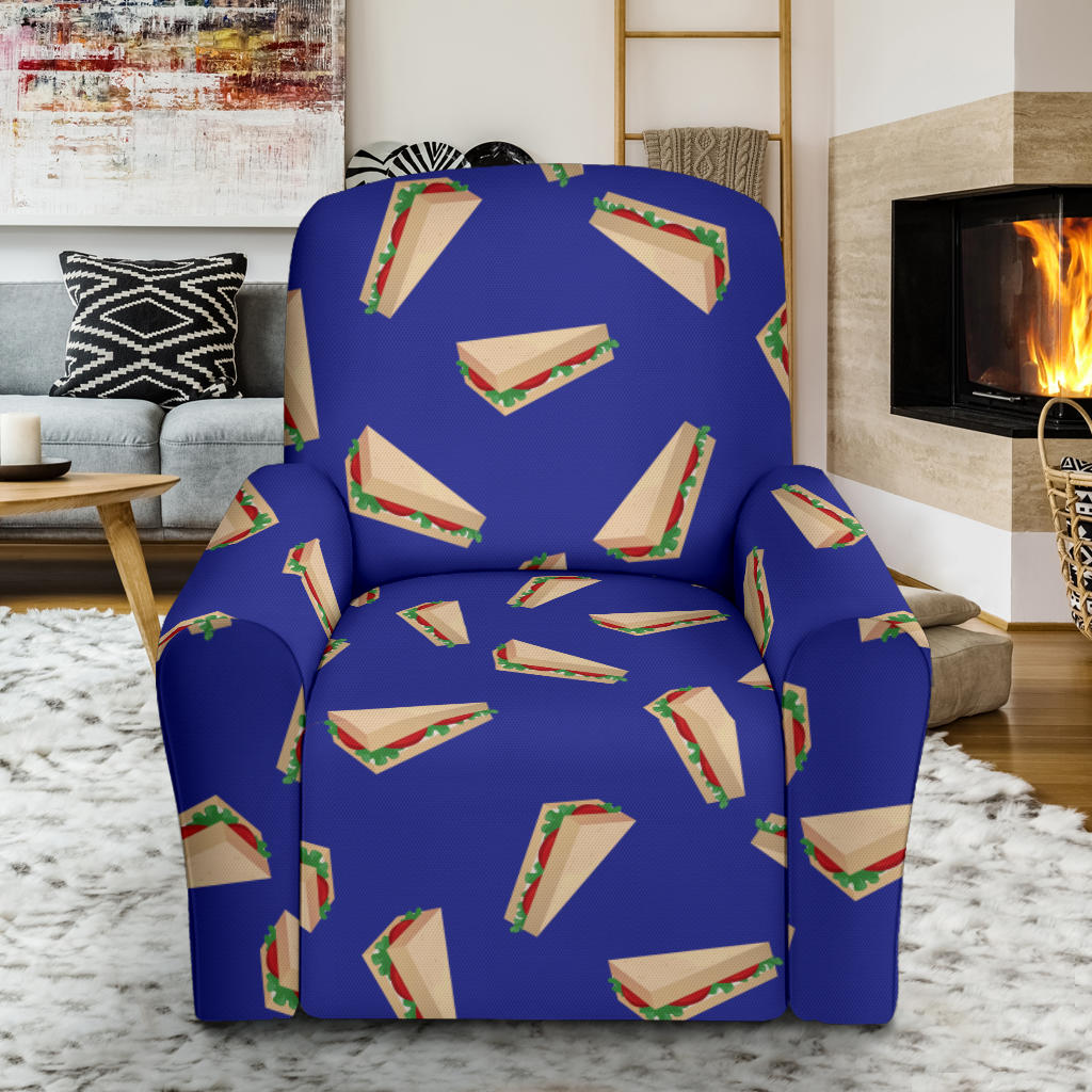 Sandwich Print Design LKS303 Recliner Slipcover with Pocket