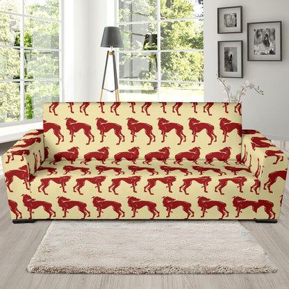 Whippets Print Design LKS301 Sofa Slipcover