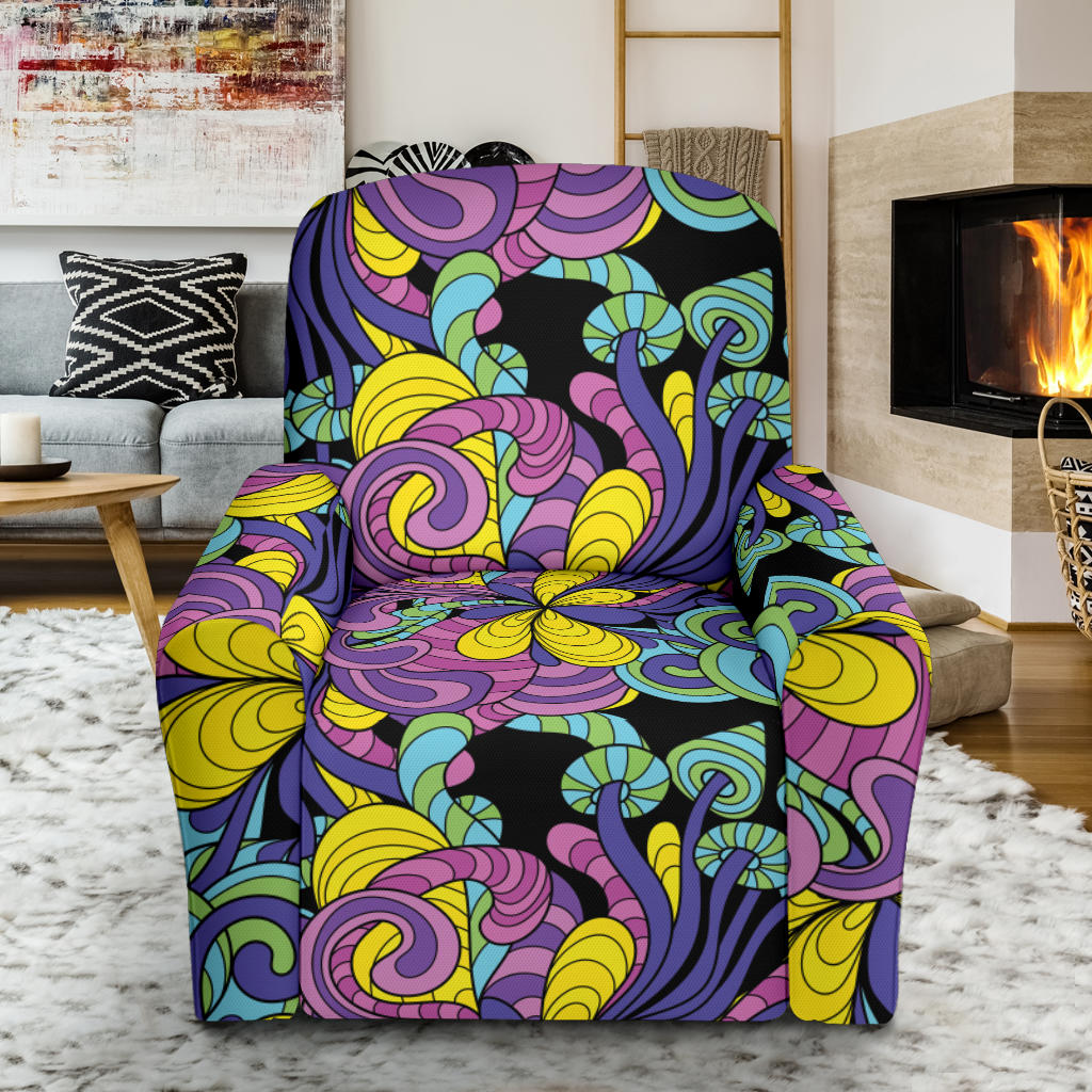 Trippy Print Design LKS305 Recliner Slipcover