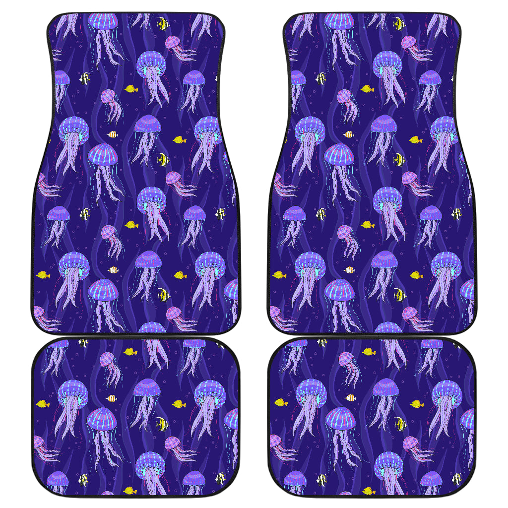 Jellyfish Style Print Car Floor Mats Front Back