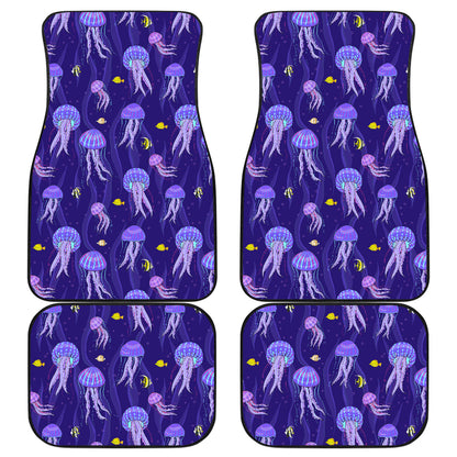 Jellyfish Style Print Car Floor Mats Front Back