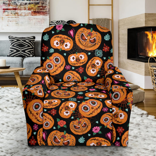 Halloween Print Design LKS402 Recliner Slipcover with Pocket