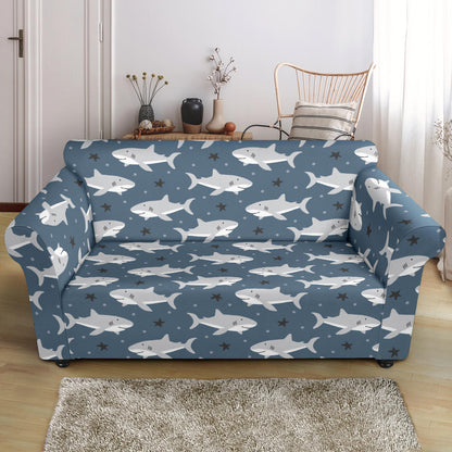 Shark Print Design LKS305 Loveseat Couch Slipcover