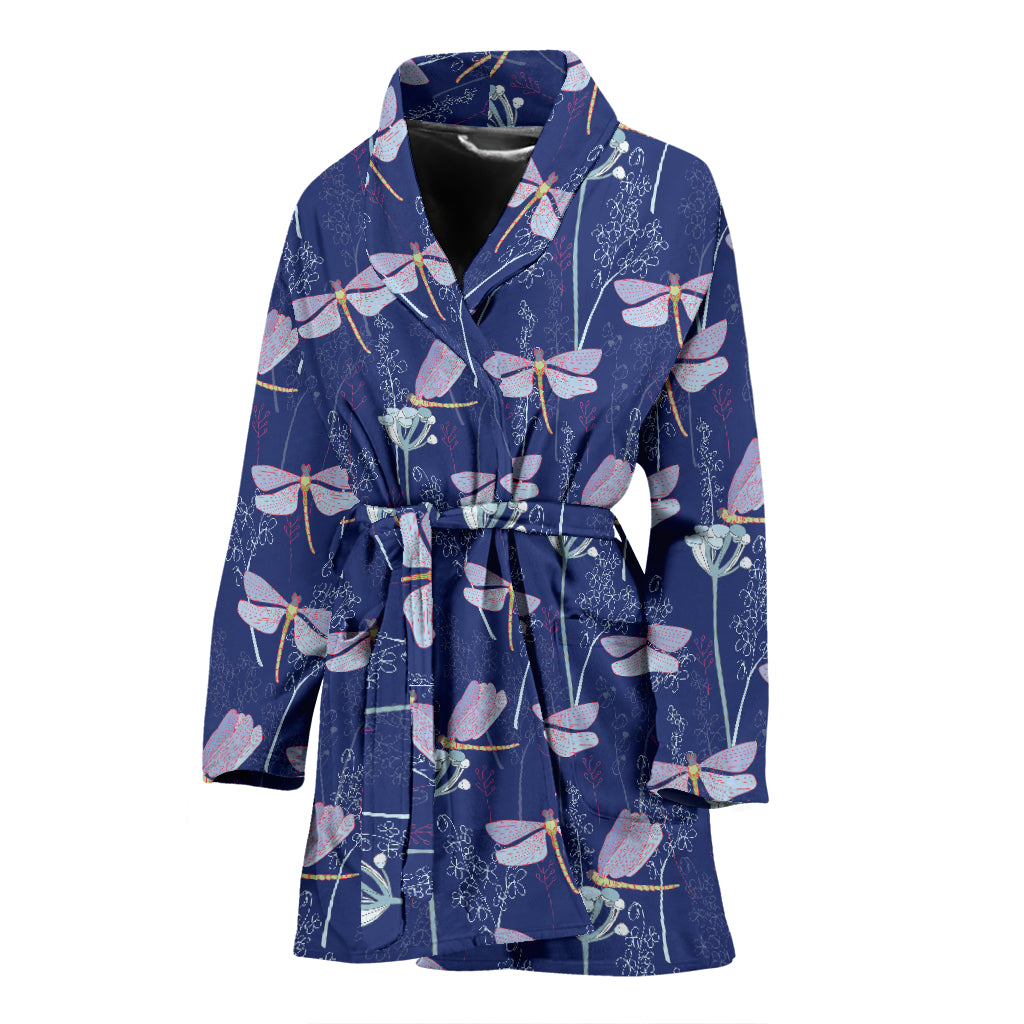 Dragonfly Print Design LKS401 Women Bathrobe