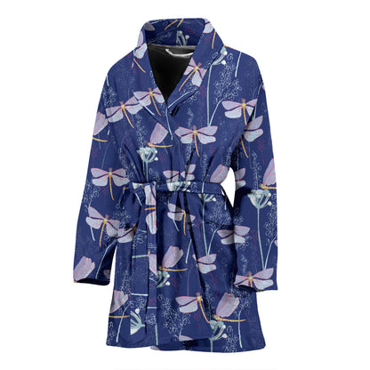 Dragonfly Print Design LKS401 Women Bathrobe