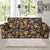 Baroque Golden Pattern Print Design 03 Sofa Slipcover