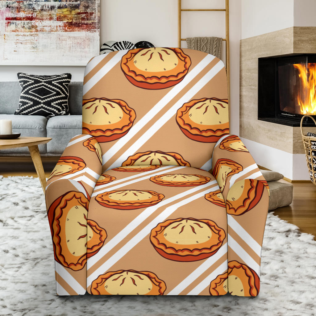 Pie Pattern Print Design A02 Recliner Slipcover with Pocket