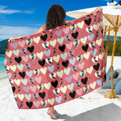 Chihuahua Pattern Print Design 01 Sarong Pareo Wrap