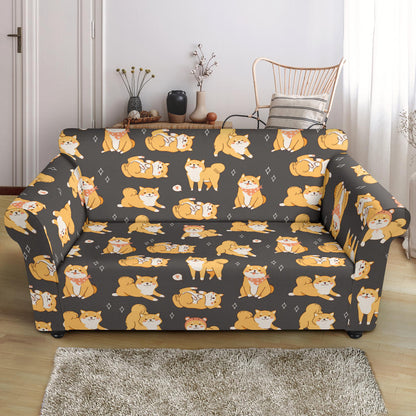Shiba Inu Print Design LKS309 Loveseat Couch Slipcover