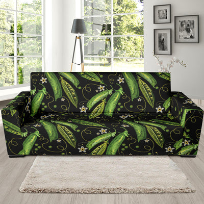 Peas Pattern Print Design A02 Sofa Slipcover