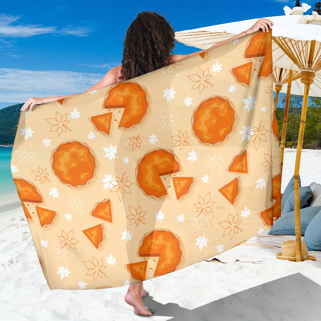 Pie Pattern Print Design A01 Sarong Pareo Wrap