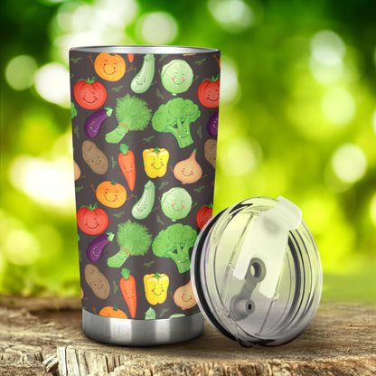 Vegan Funny Themed Design Print Tumbler