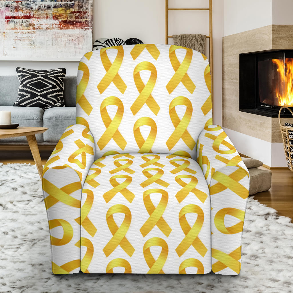 Bone cancer Pattern Print Design 02 Recliner Slipcover with Pocket