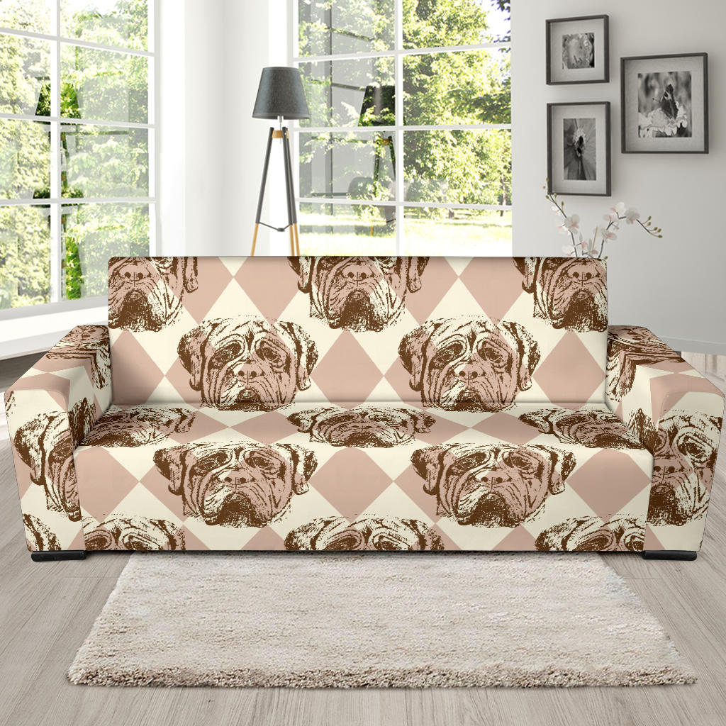 Mastiffs Pattern Print Design 01 Sofa Slipcover