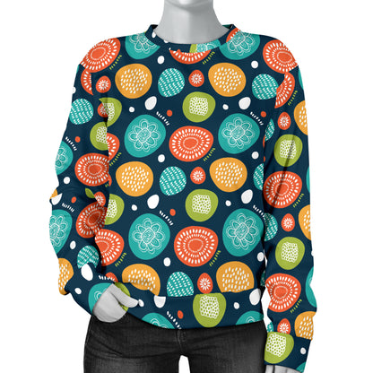 Swedish Themed Design Women Long Sleeve Sweatshirt