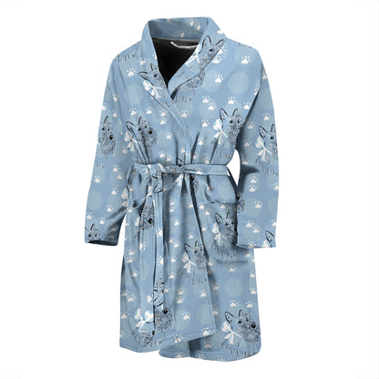 Scottish Terriers Print Design LKS308 Men Bathrobe