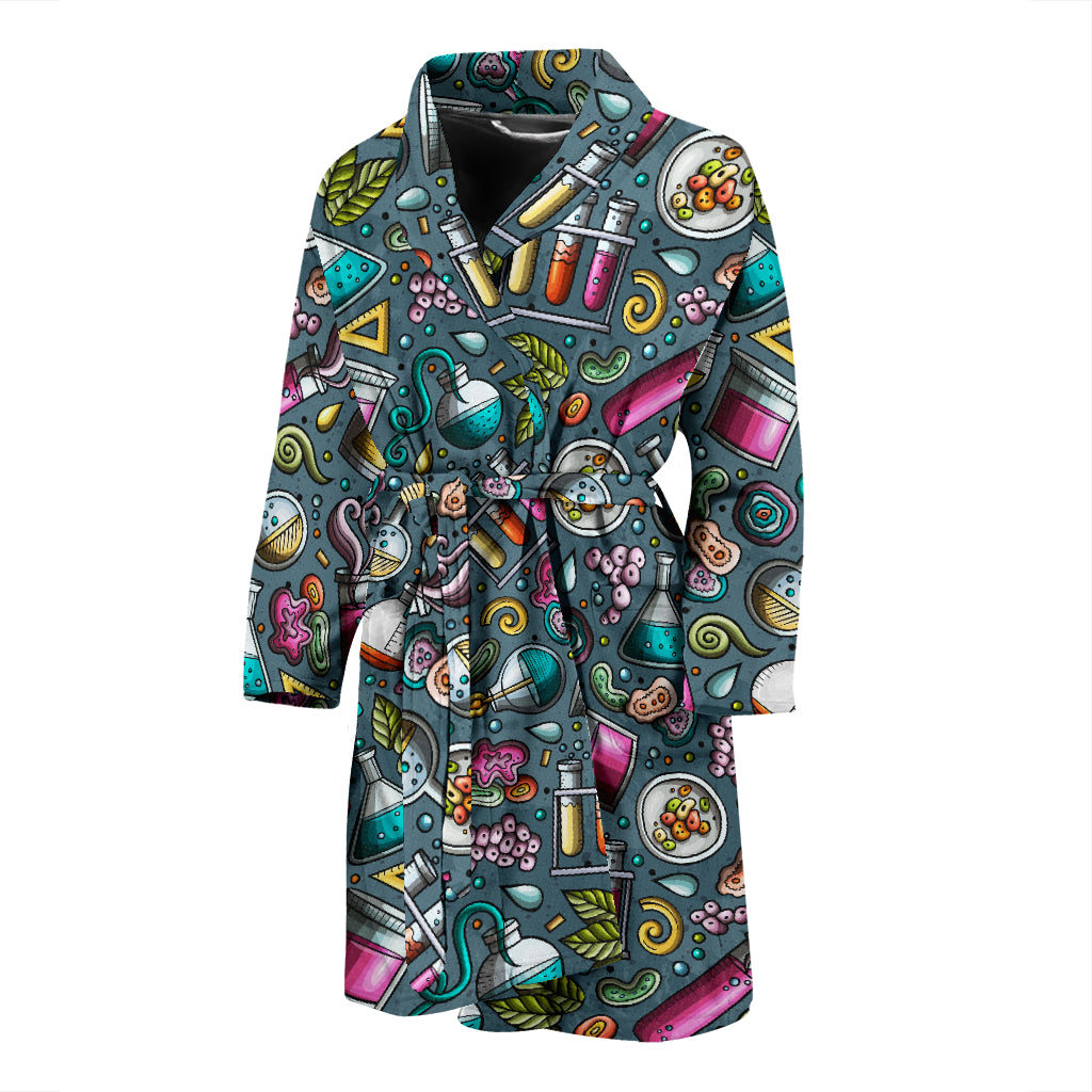 Science Print Design LKS304 Men Bathrobe