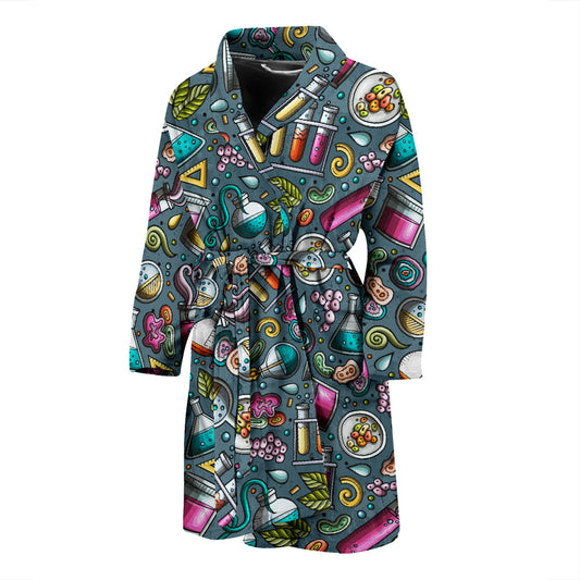 Science Print Design LKS304 Men Bathrobe