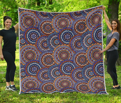 Mandala Boho Chic Design Print Quilt Bedspread