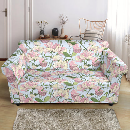 Sweet Pea Print Design LKS304 Loveseat Couch Slipcover
