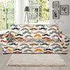 Mustache Pattern Print Design A02 Sofa Slipcover