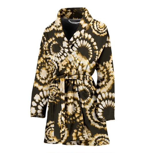 Tie Dye Print Design LKS307 Women Bathrobe