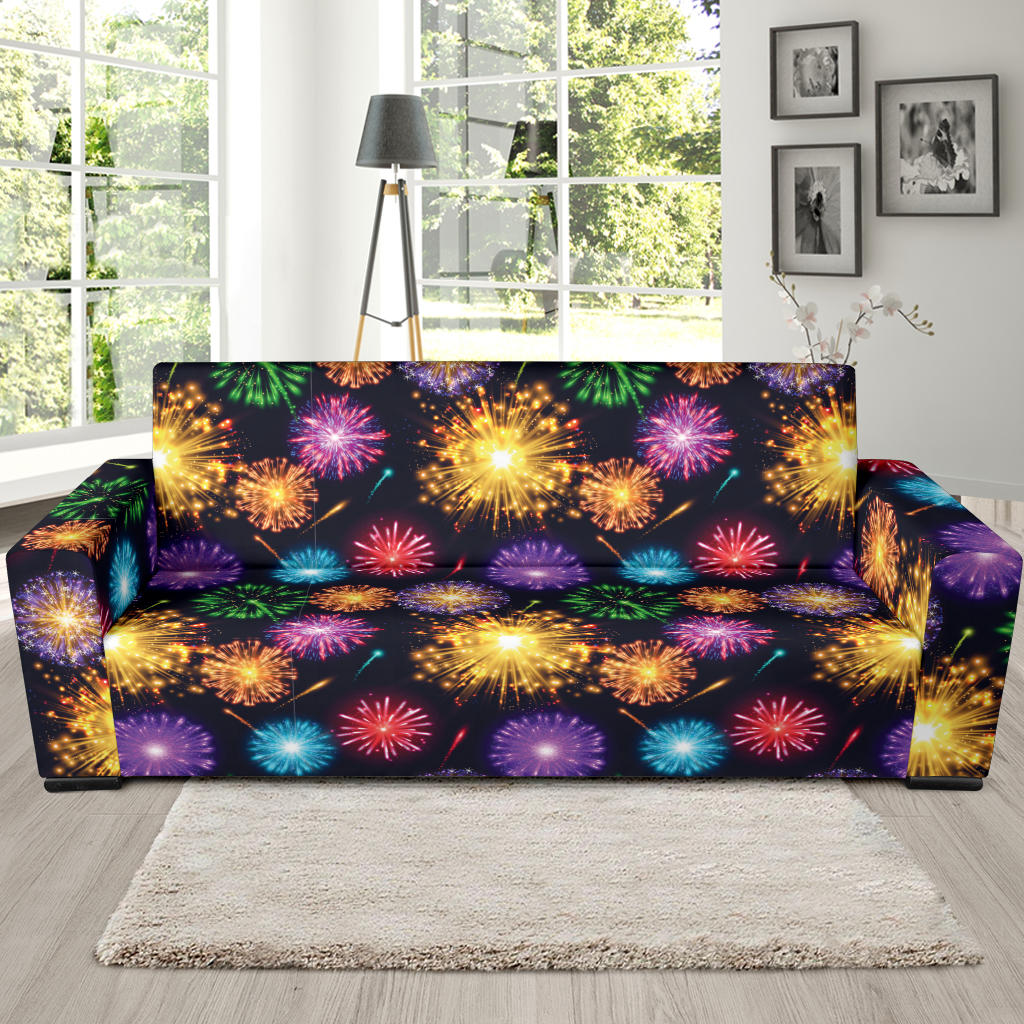 Firework Print Design LKS305 Sofa Slipcover