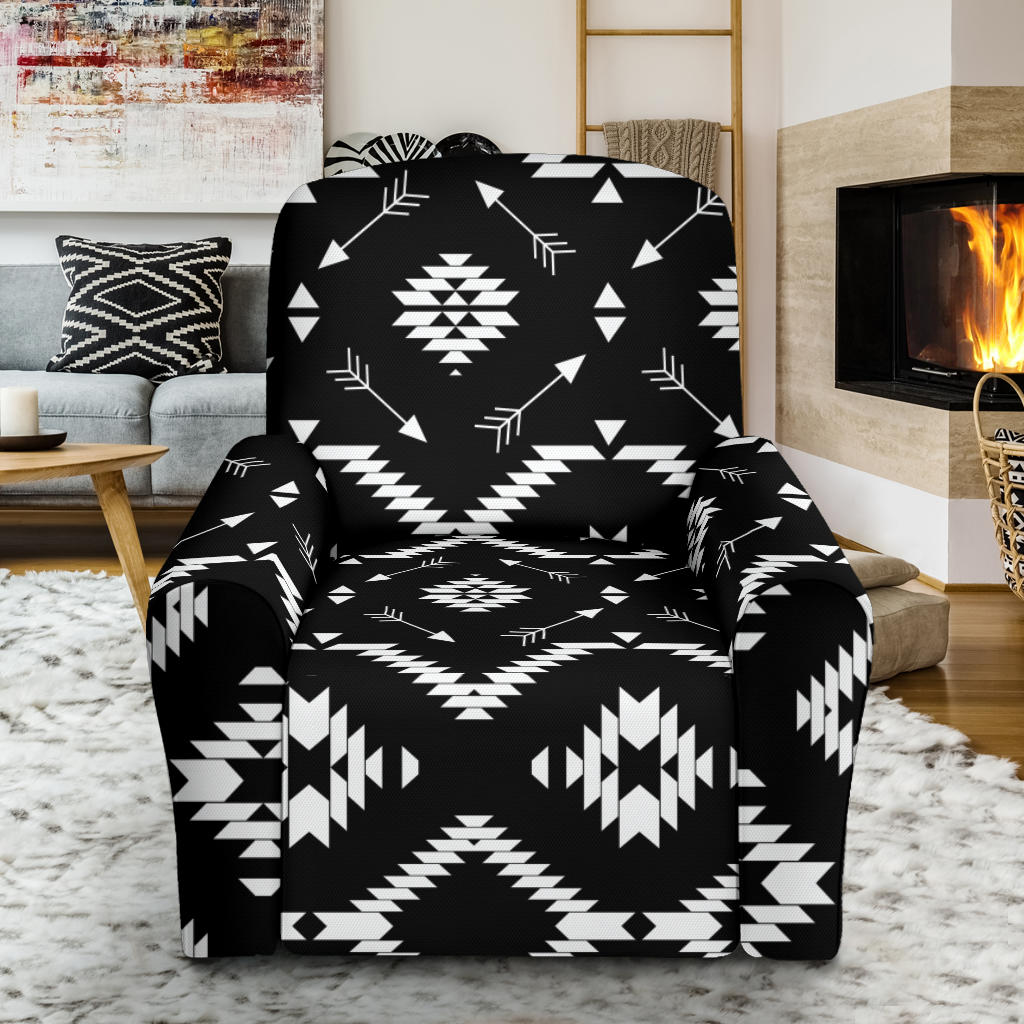 Native Pattern Print Design A04 Recliner Slipcover with Pocket
